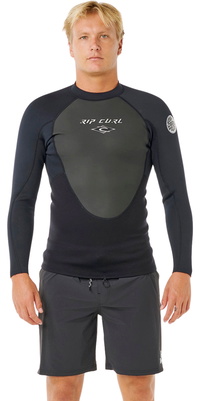 2026 Rip Curl Mens Omega 1.5mm Long Sleeve Jacket 12OMWJ - Black